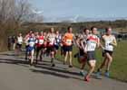 Start of the senior mens Royal Signals Road Relay, Hetton Lyons Park.
